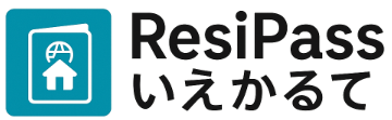 ResiPass いえかるて ロゴ